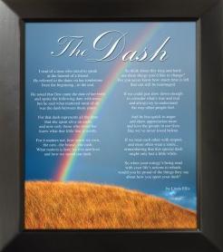 Story Behind THE DASH Poem ~ Click Here