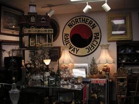 northern pacific railroad sign at West Saint Paul Antiques