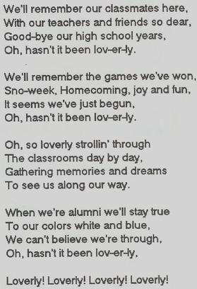 1966 Class Song ("Tune: Wouldn't it Be Loverly")