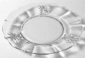 Baroque Luncheon Plate in the Baroque-Clear pattern by Fostoria