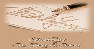 Thanks for being such a good friend...