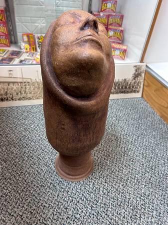 West Saint Paul Antiques - RARE NATIVE AMERICAN DEATH MASK URN FUR LINED - $2,500