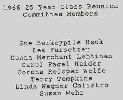 Click Here for our 1991 Reunion Booklet...