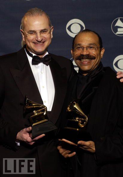 Steve Barnett, producer, and conductor Joseph Jennings, with Chanticleer, wins the GRAMMY for Best Small Ensemble Performance for 'Tavener: Lamentations and Praises.