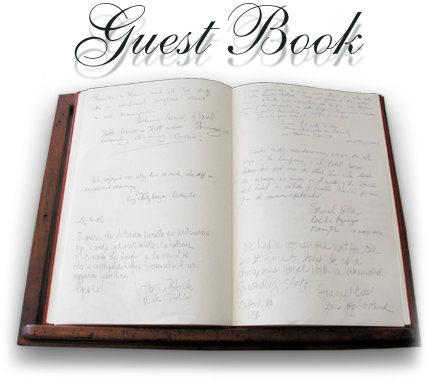 Please sign our guest book and leave a comment if you wish....