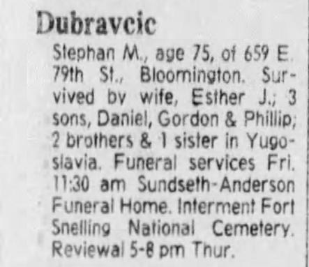 Daniel M Dubravcic
