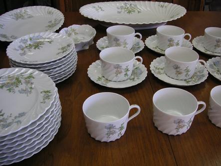 53 pcs. of Haviland Limoges "Margaux"