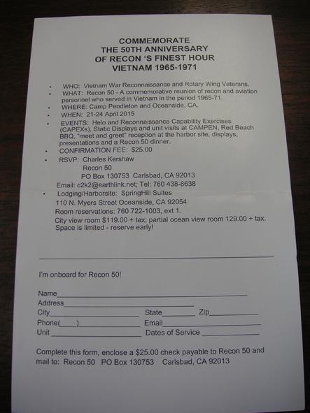 50th Anniversary Recon 1965-1971