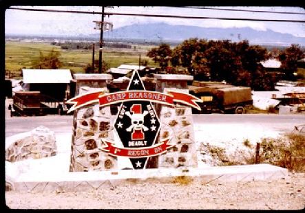 1st Recon Camp Reasoner Sign in 1970