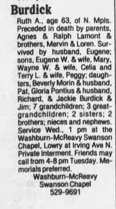 Eugene Burdick North High School Class of 66'