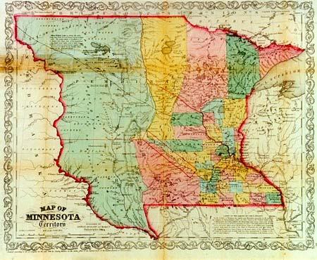 Minnesota Territorial Map