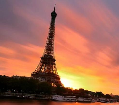 Fred & Leslie Knight Paris France Sunset 2013