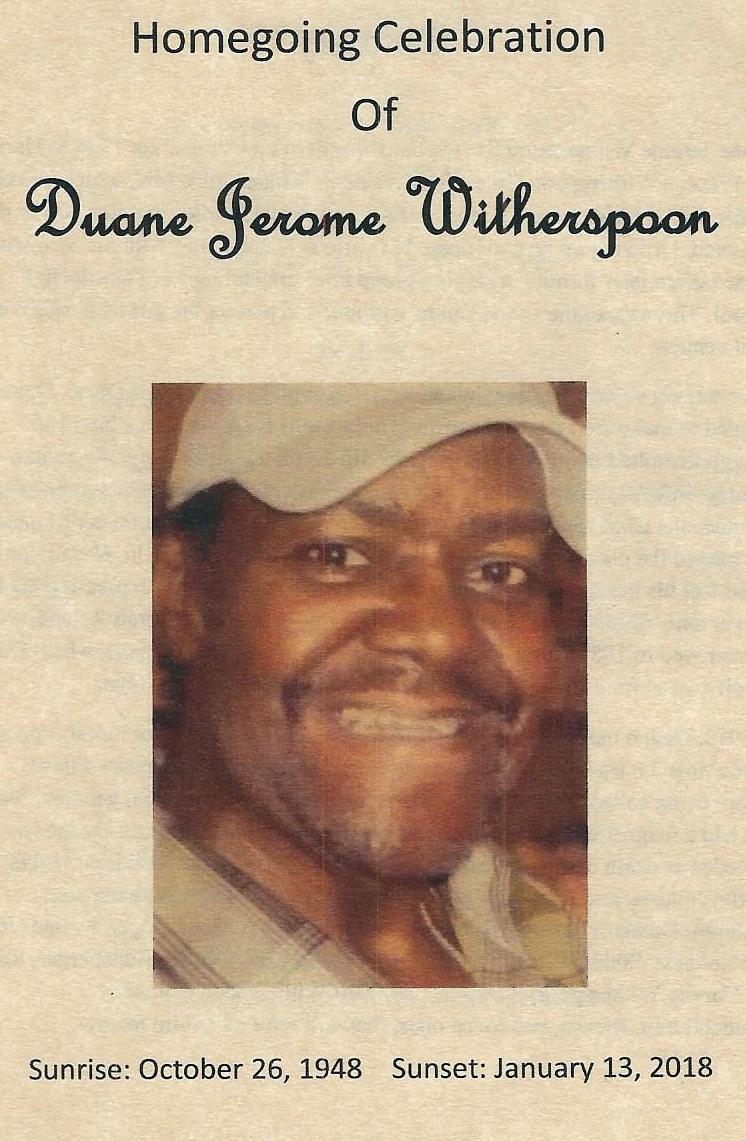 Duane Witherspoon Class of '66