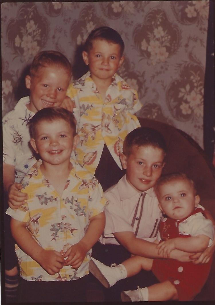 Ruggles Brothers 1954, Floyd Arthur Heidelberger Jr. - Ruggles March 12, 1948 , Ronald Allen Heidelberger April 24, 1949 - September 24, 1995, Wayne Fredrick Ruggles July 28, 1950 - February 5, 2017, Daniel Lee Ruggles Sr - July 31, 1951 - Auqust 27, 2020 and Michael Lennard Ruggles July 18, 1954 -September 26, 2017